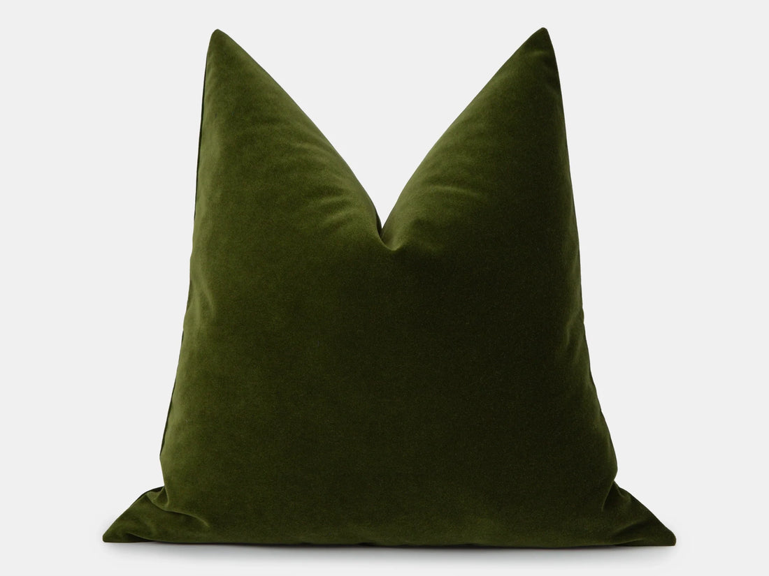 Green Velvet Pillow Cover