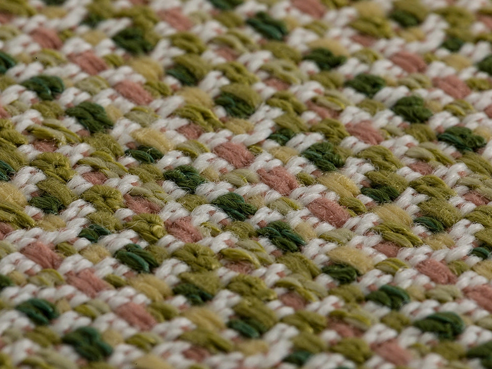 Green Outdoor Upholstery Fabrics - Linen Look & Woven