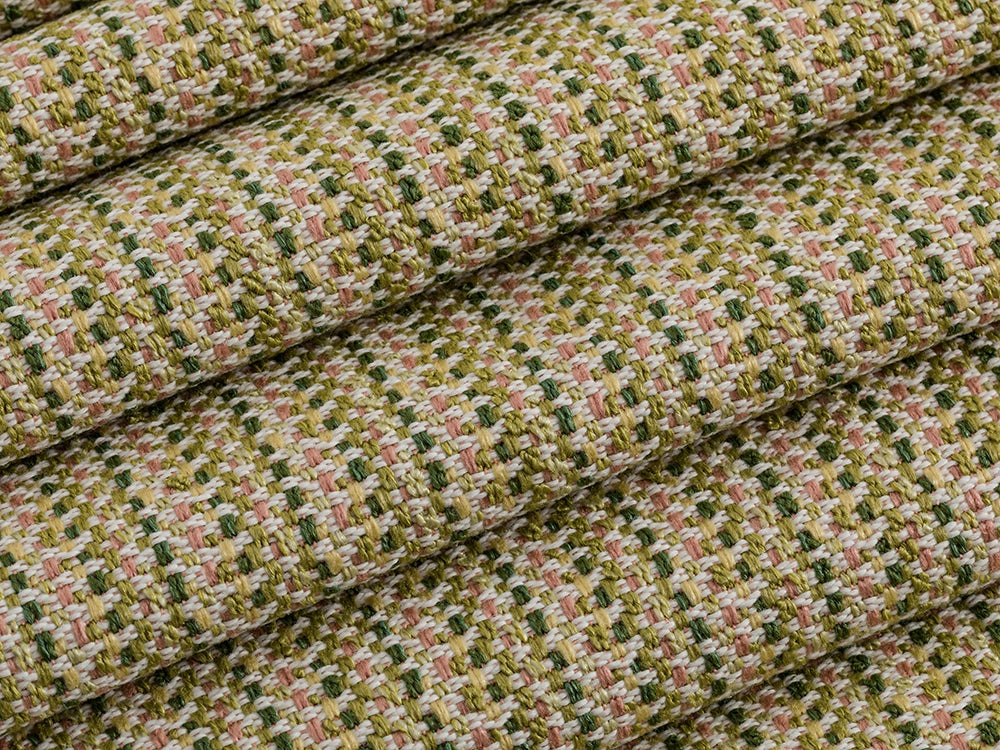 Green Outdoor Upholstery Fabrics - Linen Look & Woven