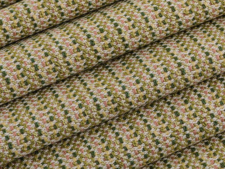 Green Outdoor Upholstery Fabrics - Linen Look & Woven