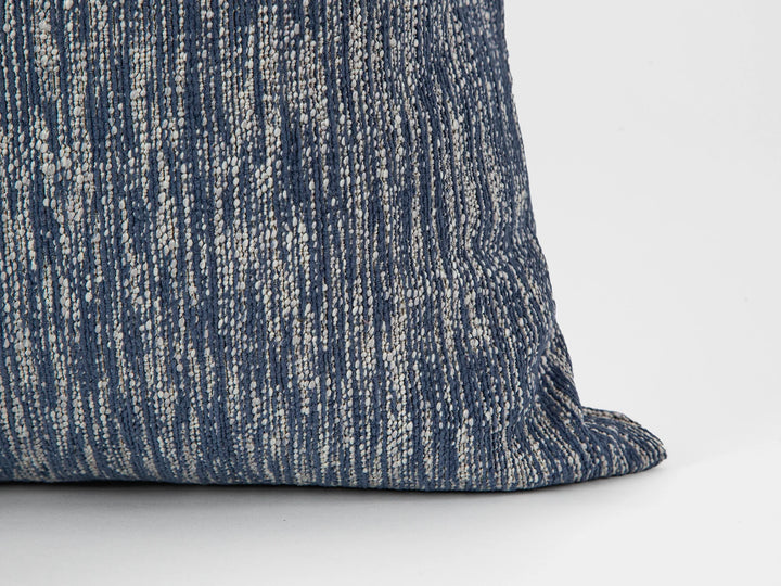 Indigo Linear Weave Pillow Cover
