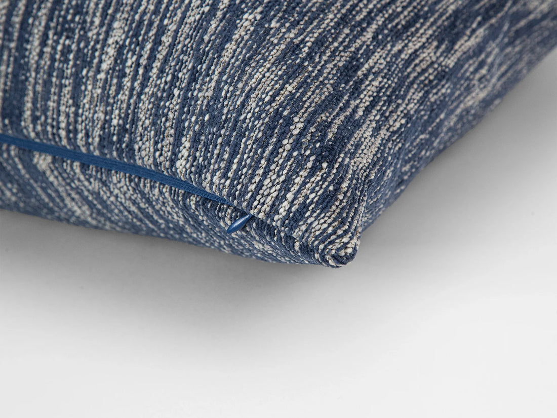 Indigo Linear Weave Pillow Cover