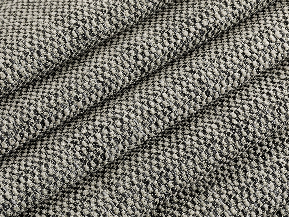Ivory and Gray Upholstery Fabric - Durable & Heavy