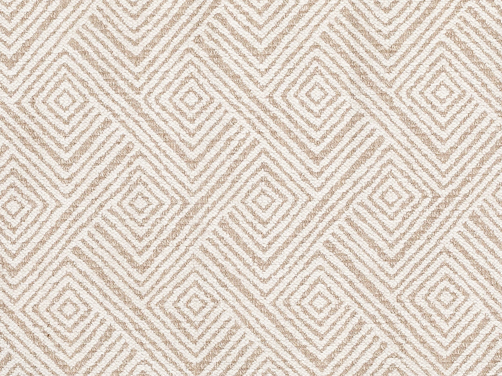 Ivory Geometric Upholstery Fabric – Textured & Soft