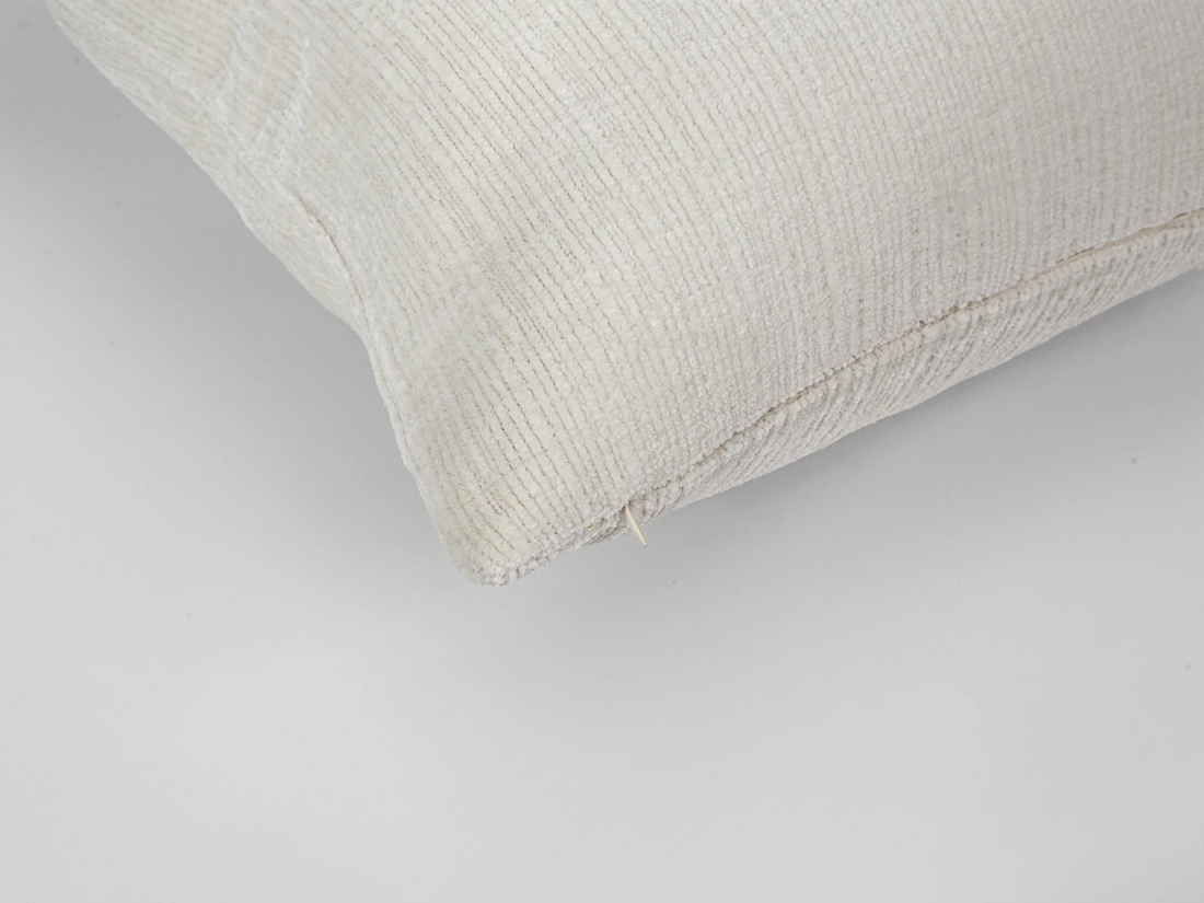 Ivory Soft Textured Pillow Cover