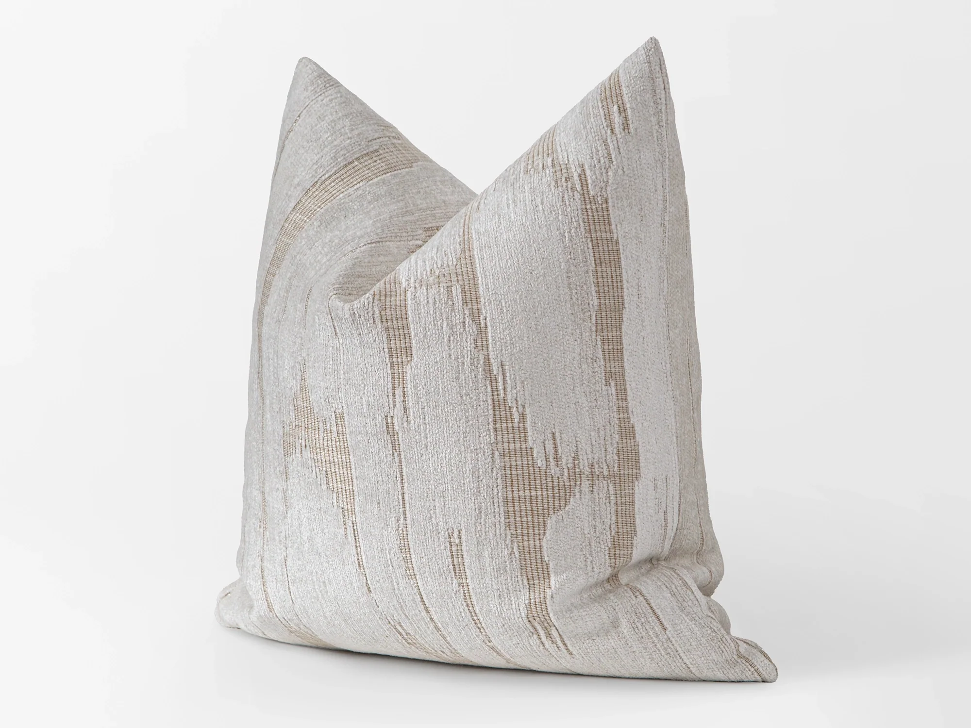 Ivory Textured Silky Pillow Cover