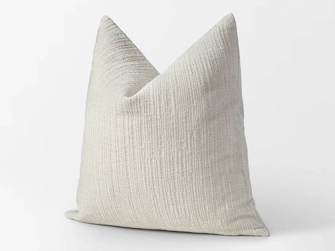 Ivory Soft Textured Pillow Cover