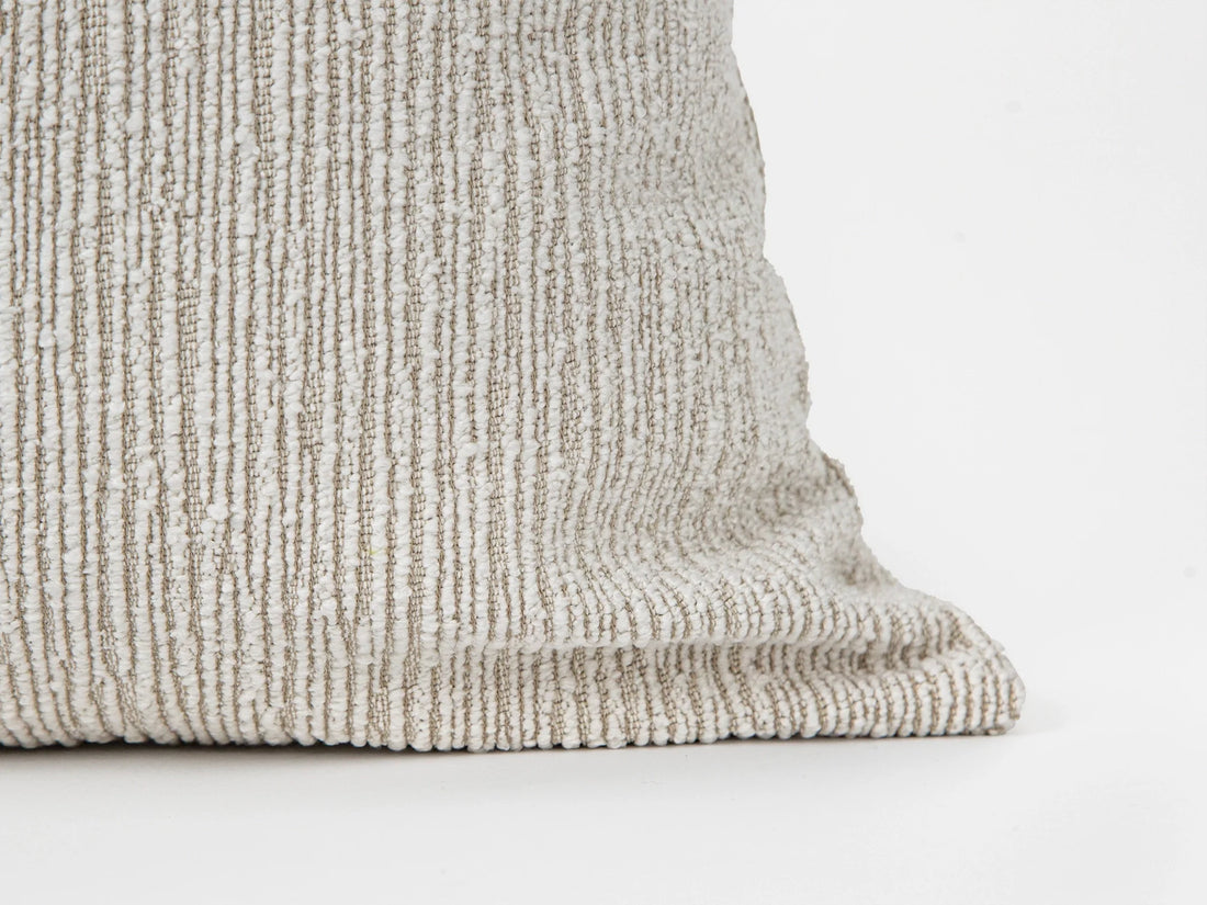 Ivory Linear Textured Pillow Cover - District