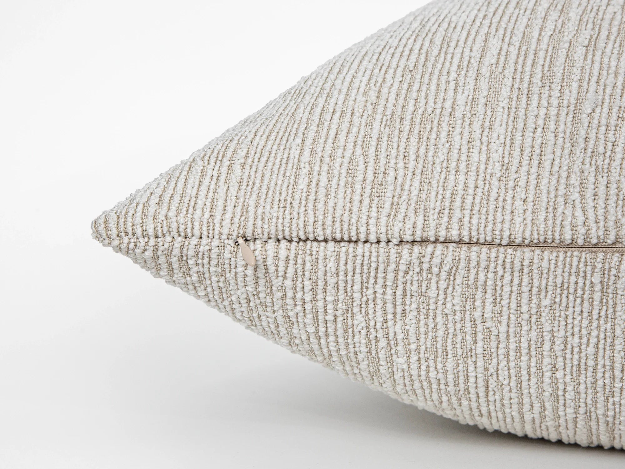 Ivory Linear Textured Pillow Cover - District