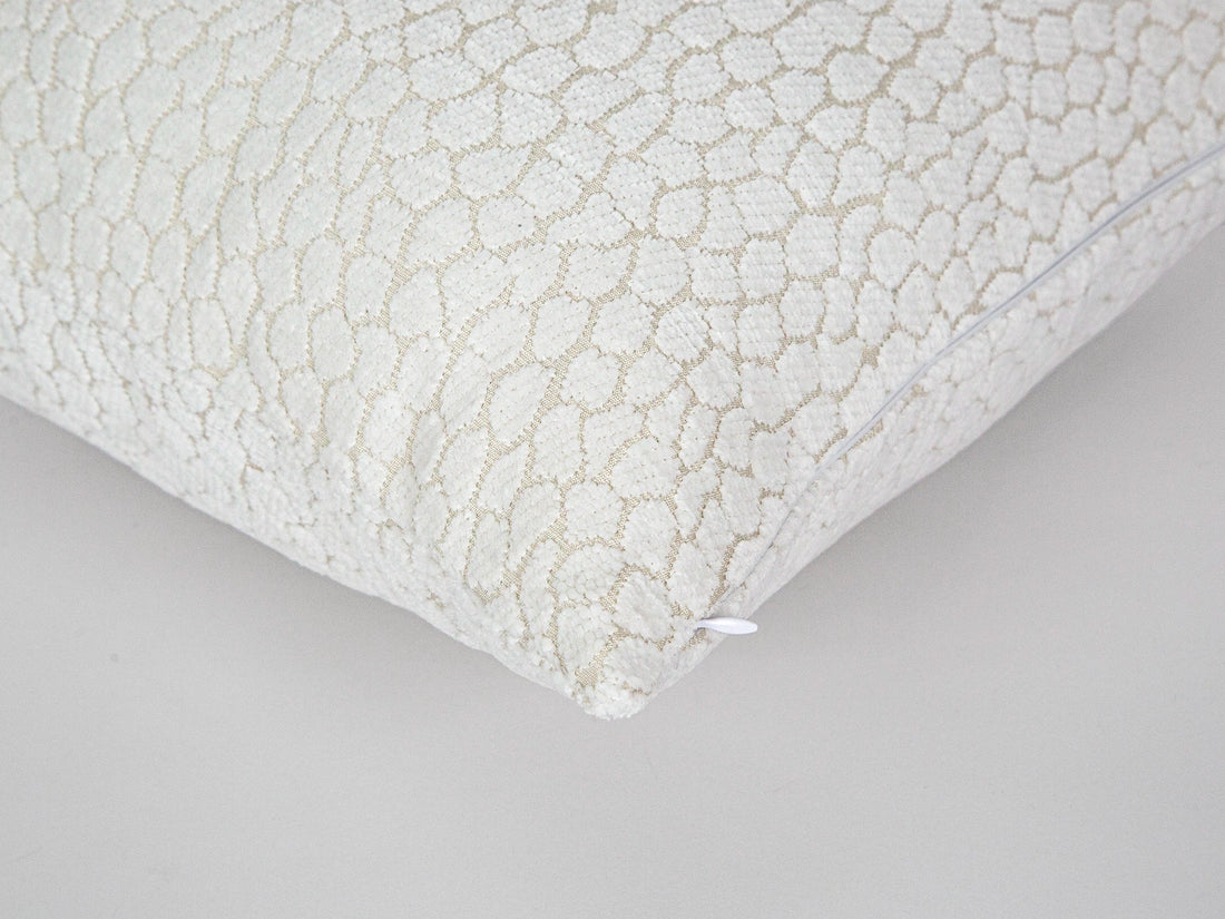 Ivory Textured Pillow Cover