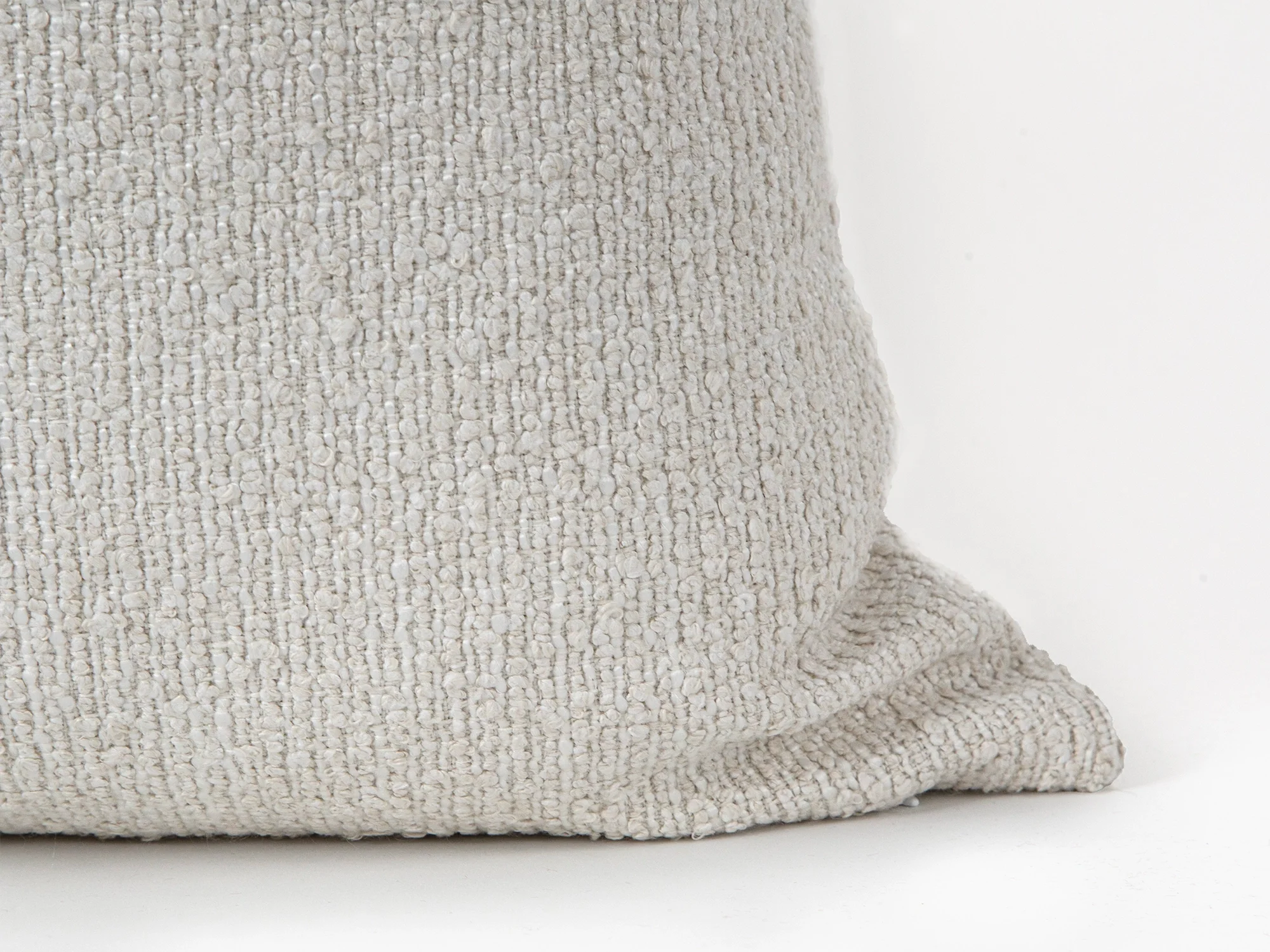 Ivory Striped Boucle Pillow Cover