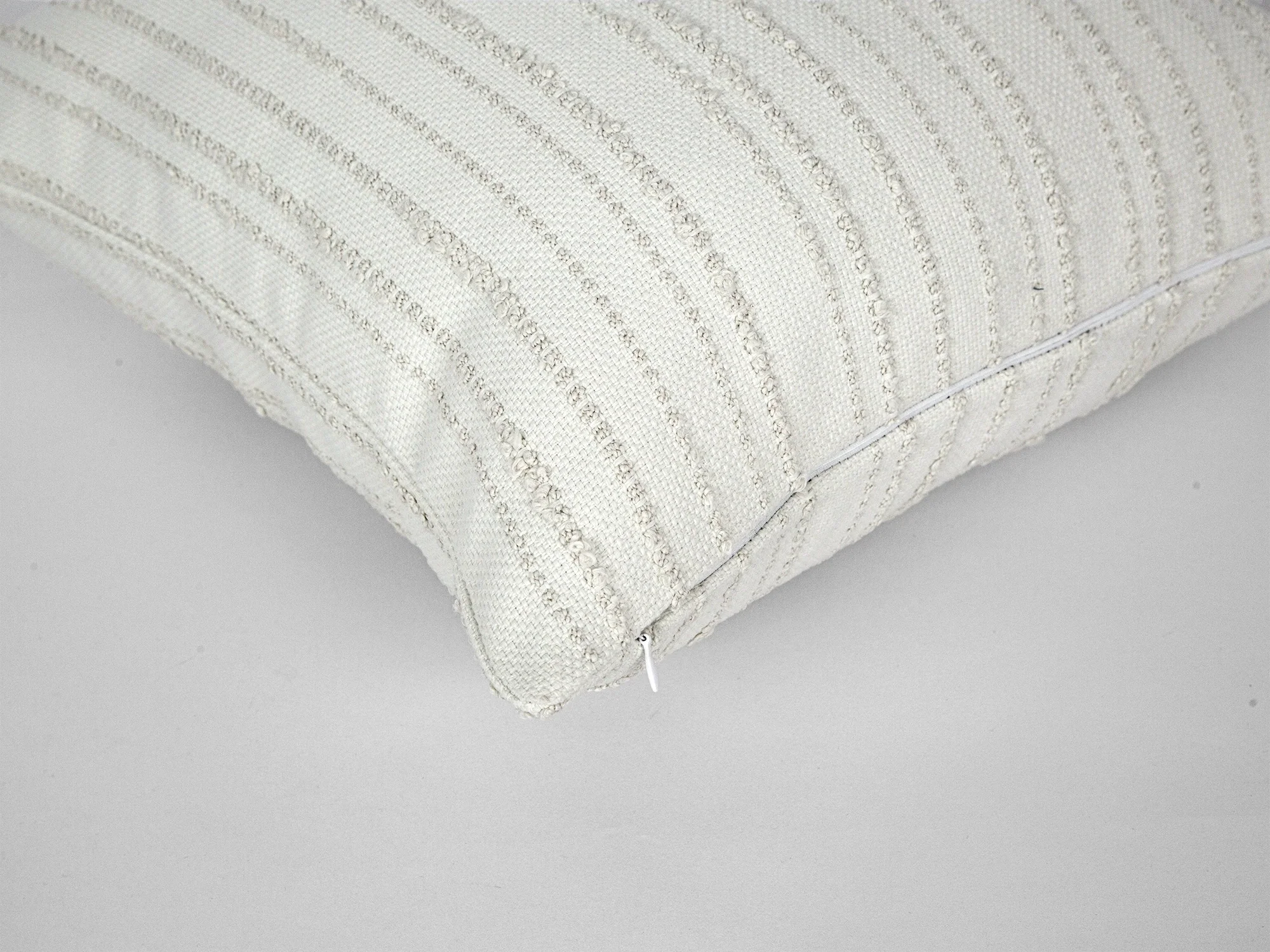 Ivory Artisan Textured Pillow Cover