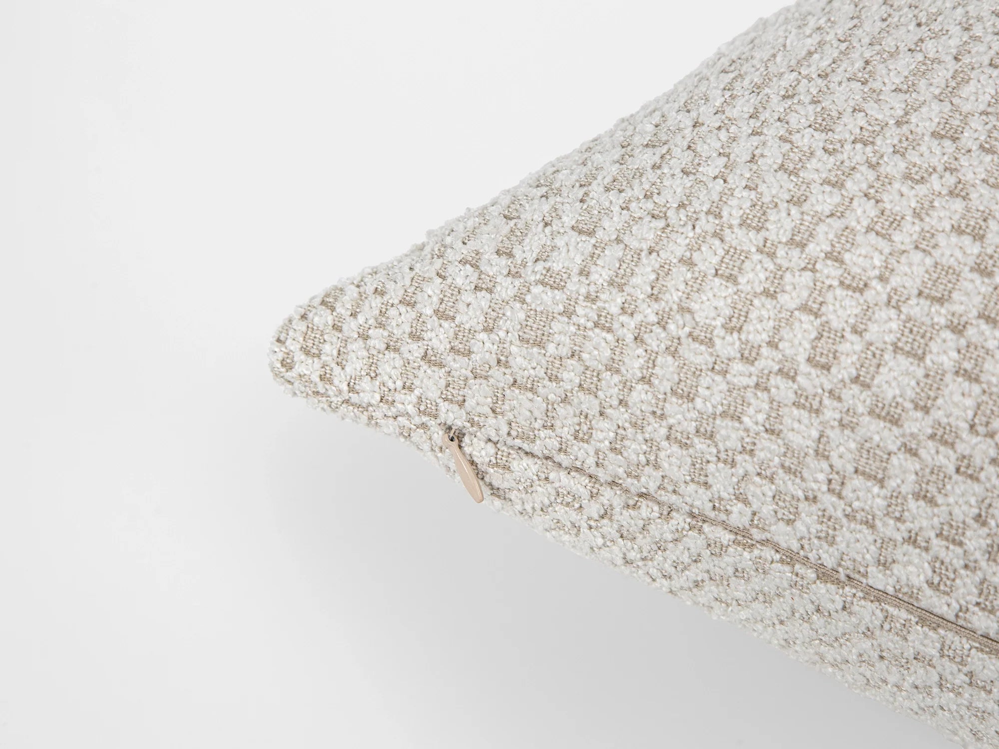 Ivory Tactile Textured Pillow Cover - District