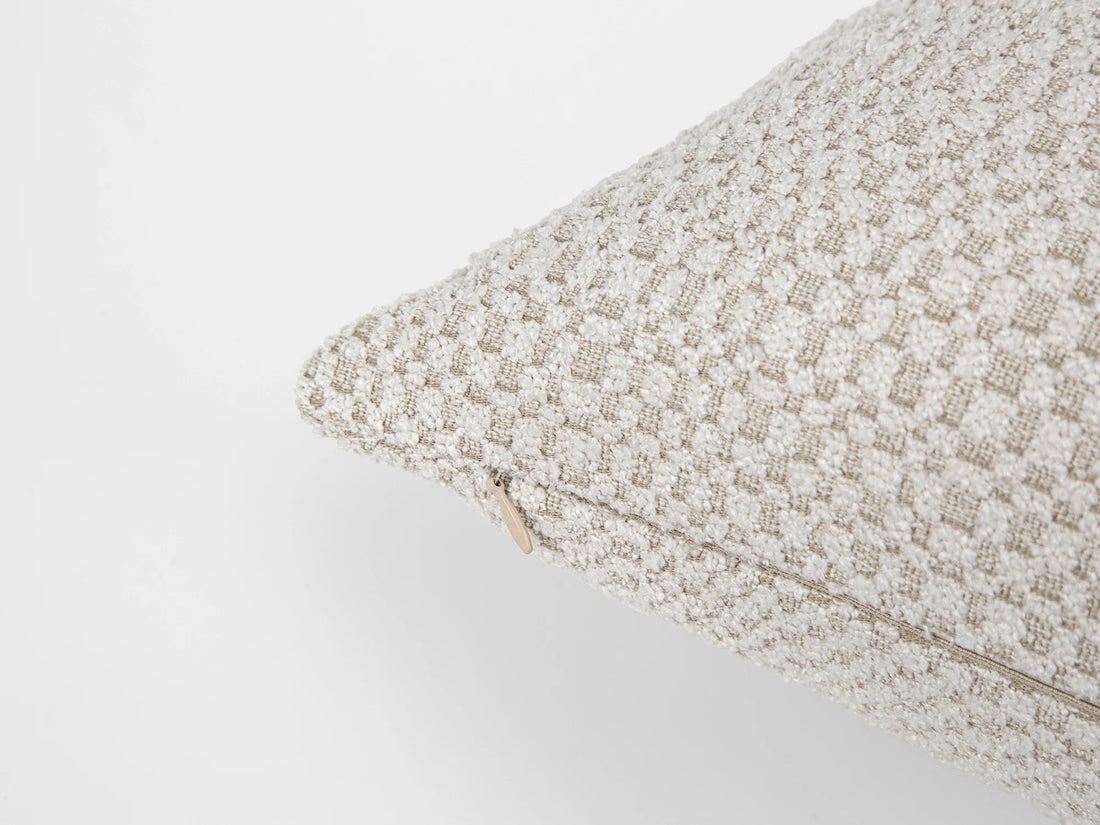 Ivory Tactile Textured Pillow Cover - District