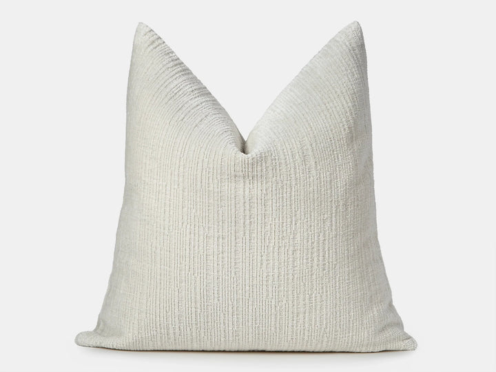 Ivory Soft Textured Pillow Cover