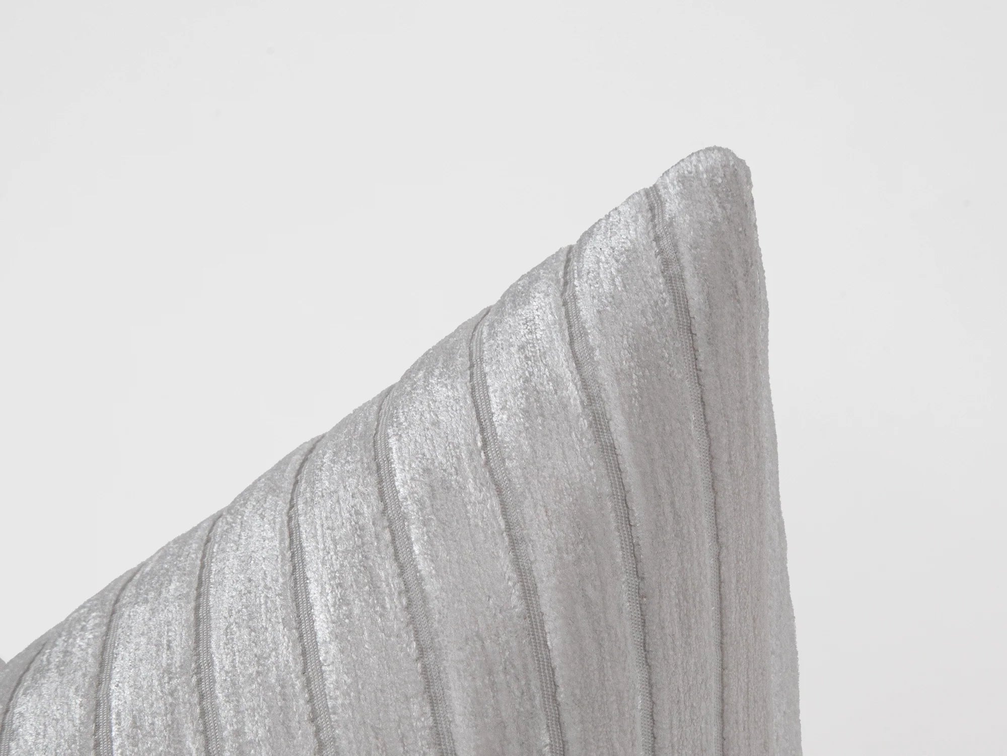 Ivory Shiny Velvet Corduroy Pillow Cover