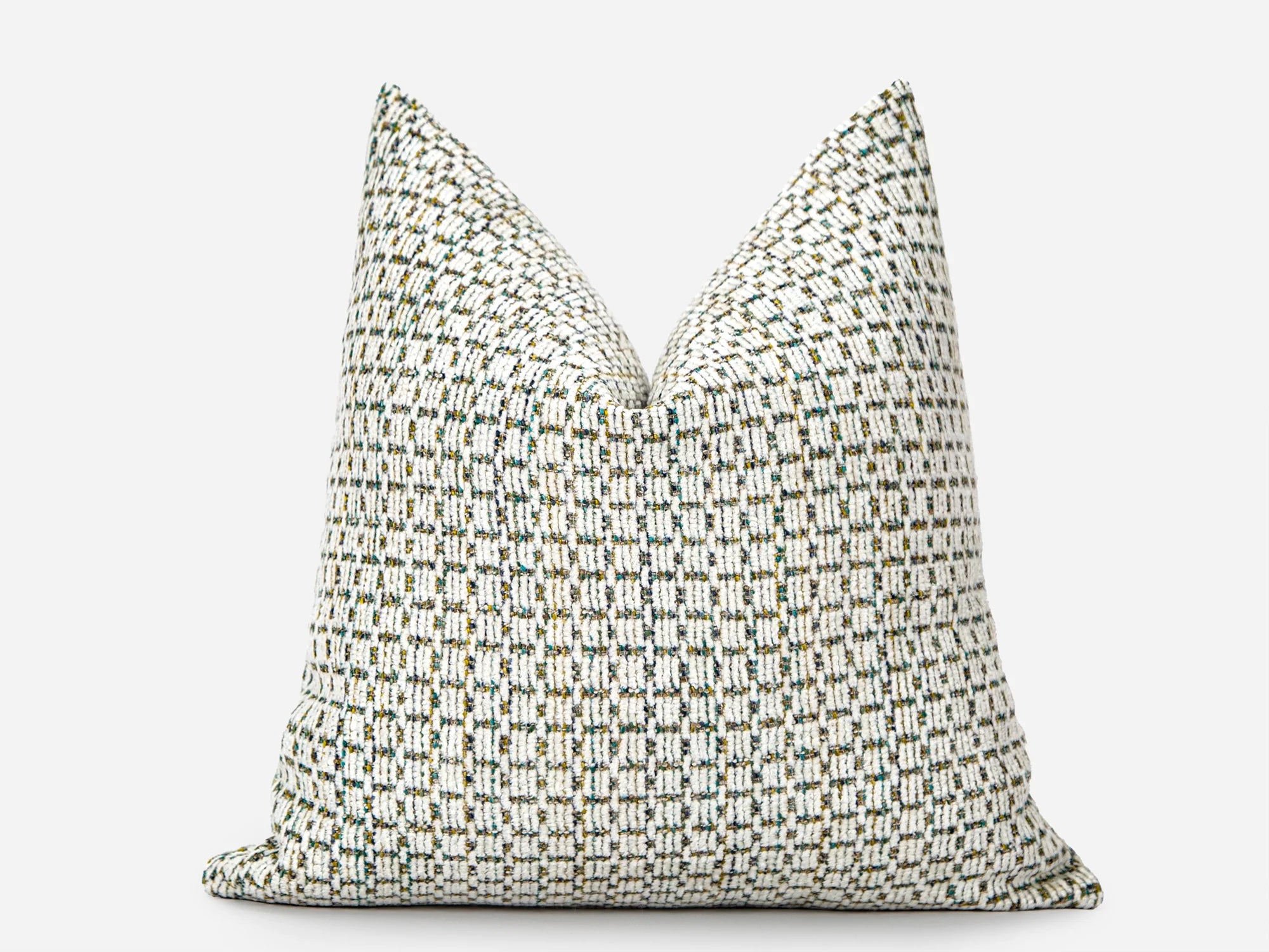 Ivory Layered Woven Pillow Cover