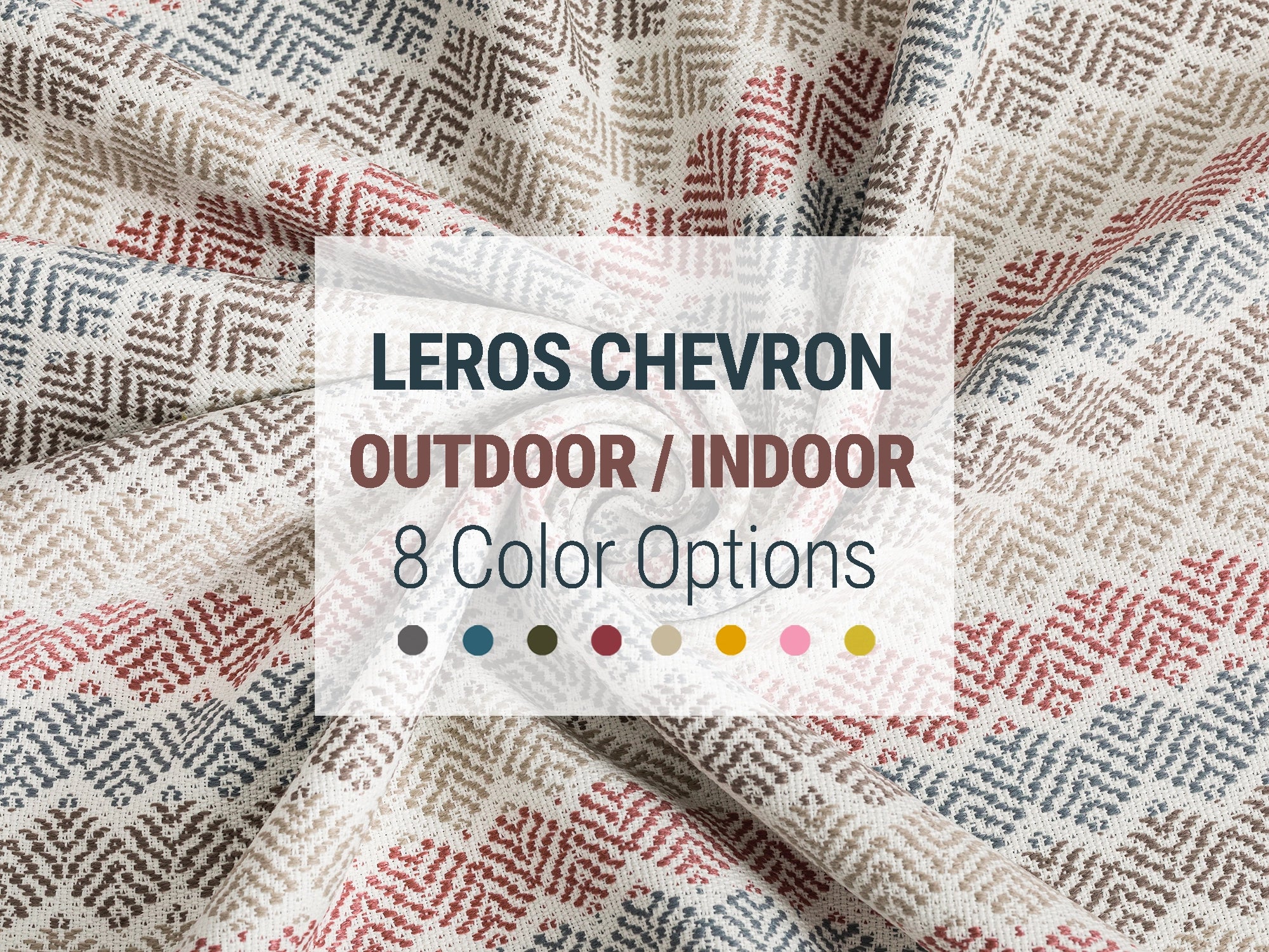 Chevron Outdoor/Indoor Upholstery Fabrics - 8 Color Options