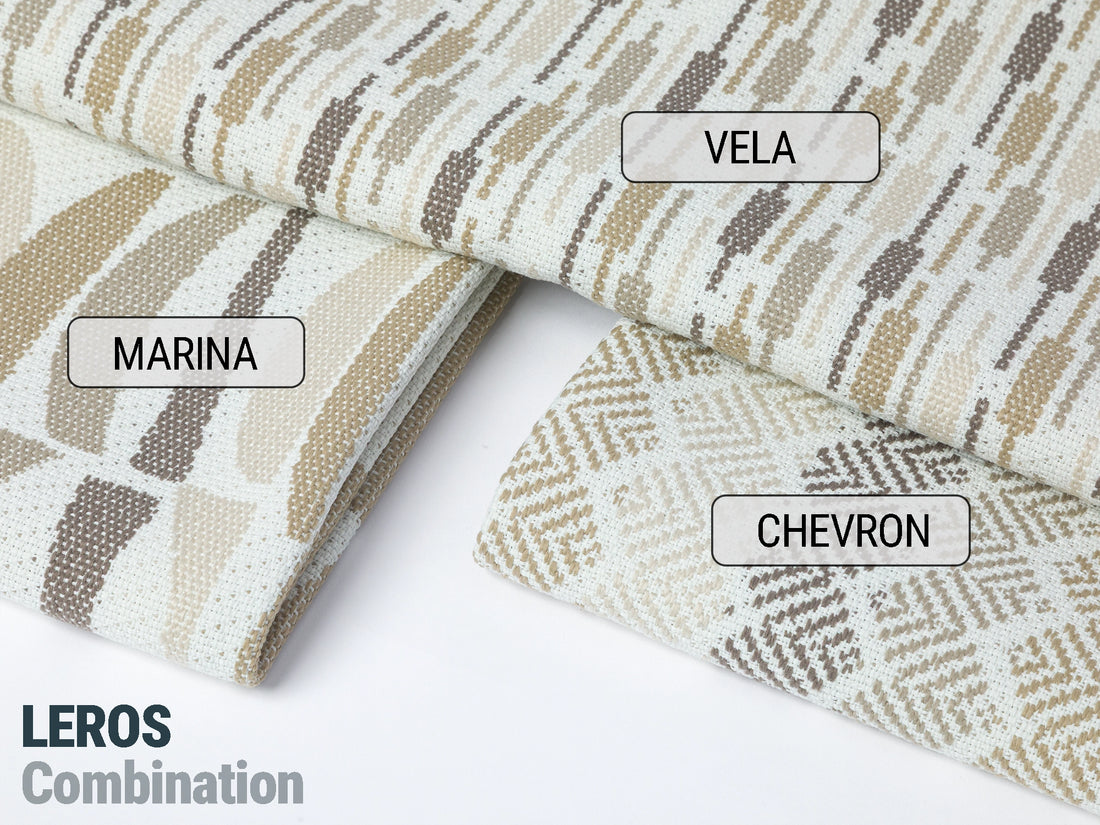 Beige Striped Upholstery Fabric - Outdoor & Indoor