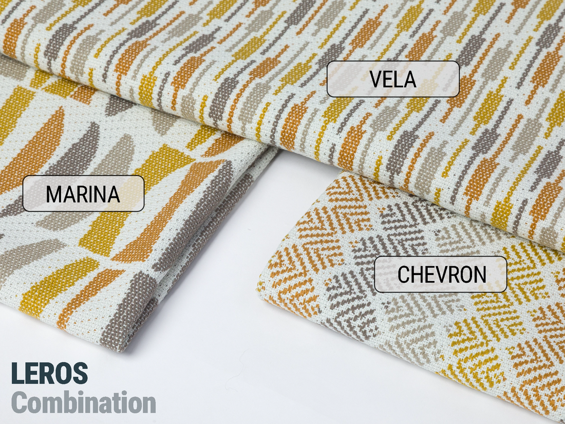 Mustard Striped Upholstery Fabric - Outdoor & Indoor