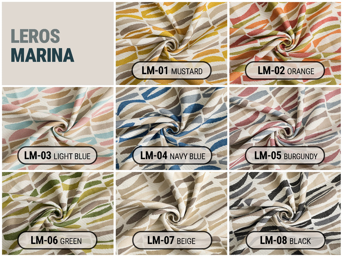 Geometric Outdoor/Indoor Upholstery Fabrics - 8 Color Options