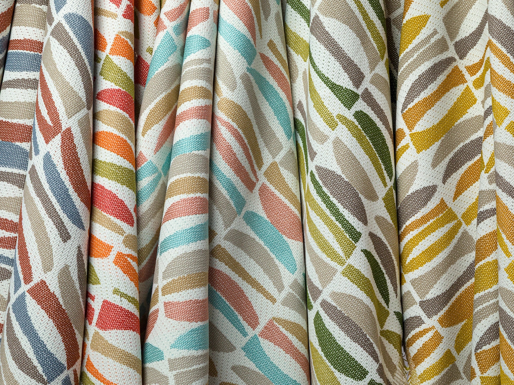 Geometric Outdoor/Indoor Upholstery Fabrics - 8 Color Options