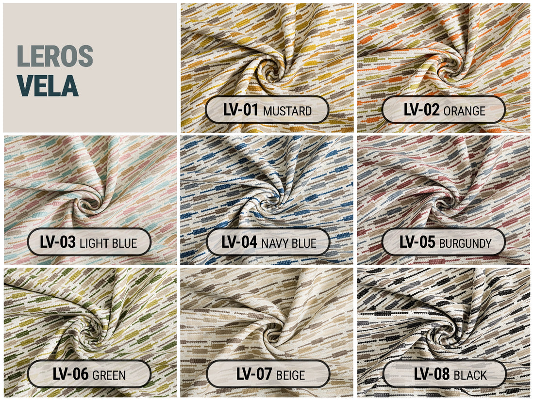 Vela Outdoor/Indoor Upholstery Fabrics - 8 Color Options