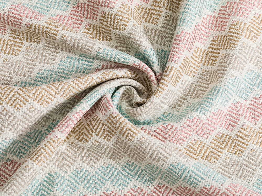 Light Blue Chevron Upholstery Fabrics - Outdoor & Indoor