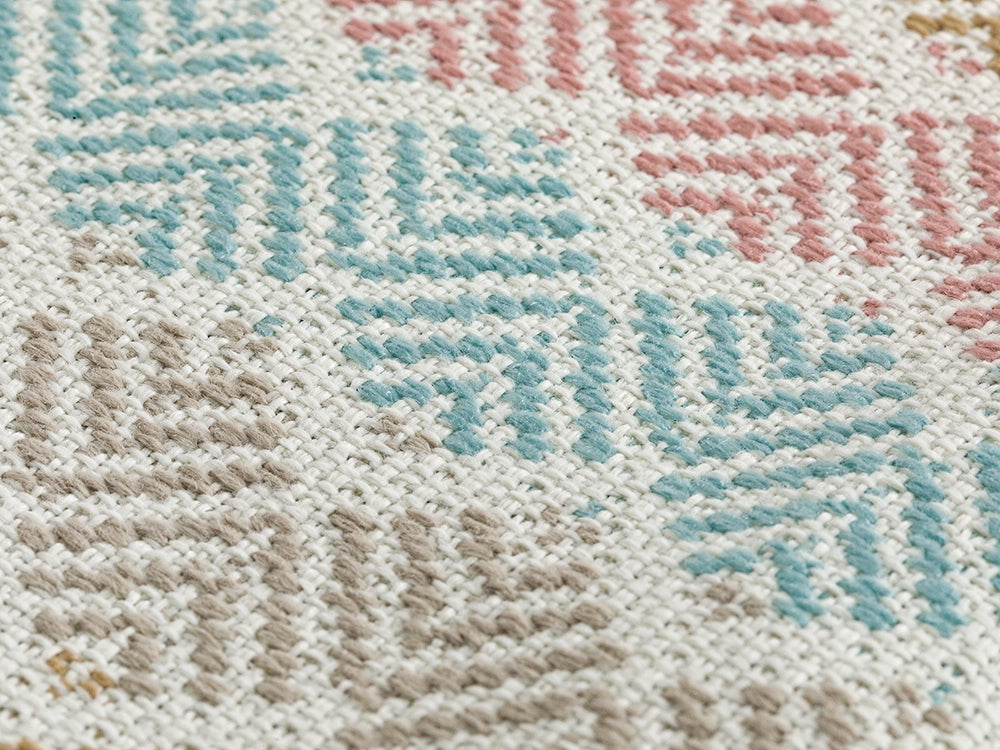 Light Blue Chevron Upholstery Fabrics - Outdoor & Indoor