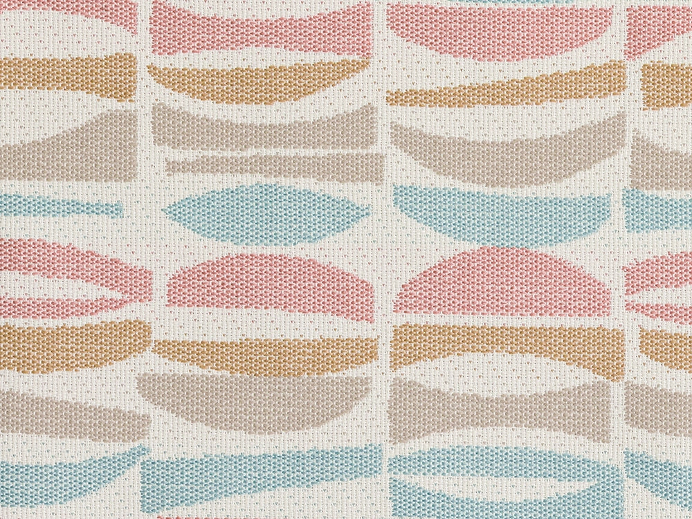 Light Blue Geometric Upholstery Fabric - Outdoor & Indoor