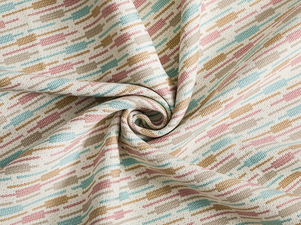 Light Blue Striped Upholstery Fabric - Outdoor & Indoor