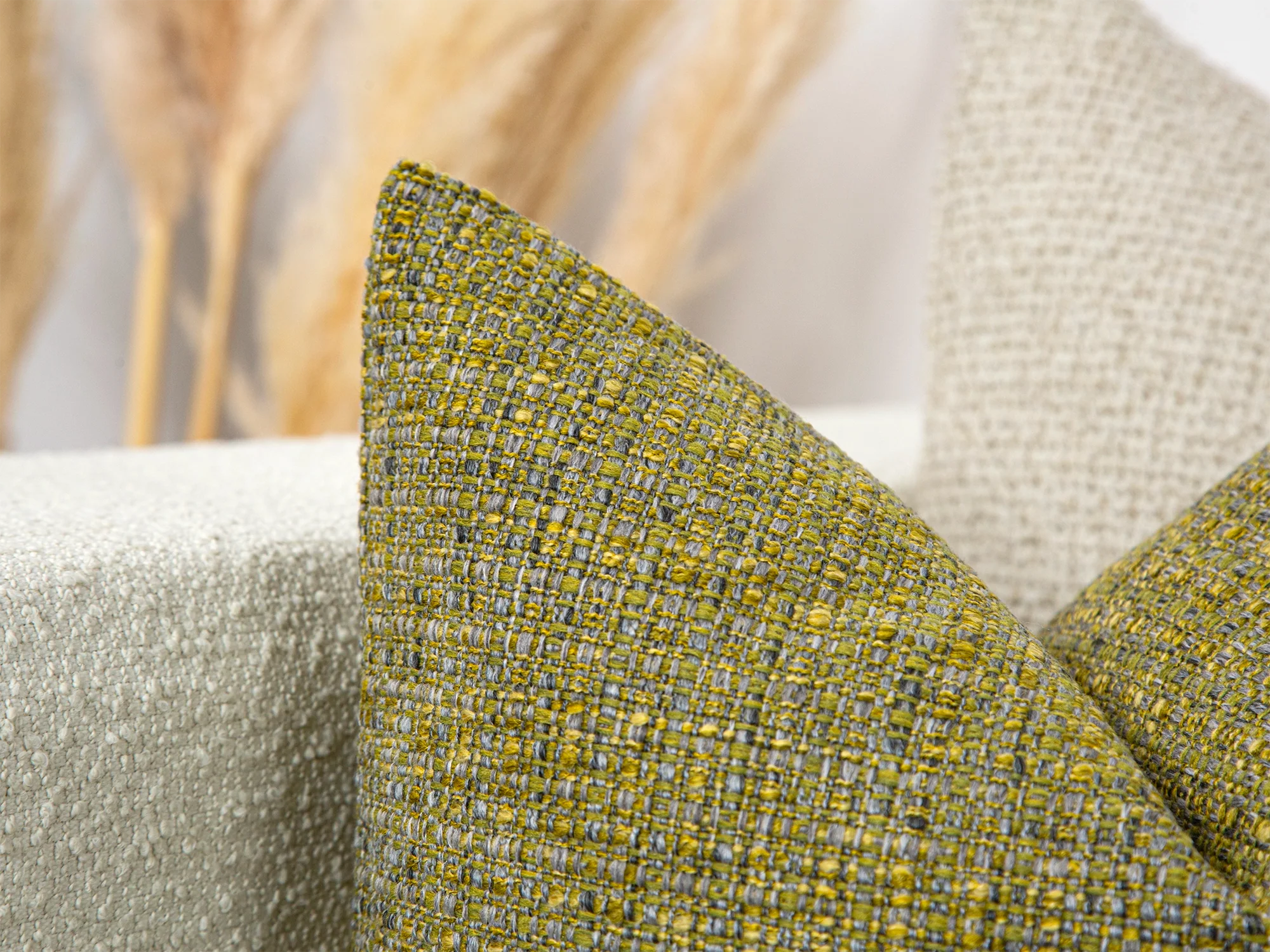 Sage Green Woven Pillow Cover