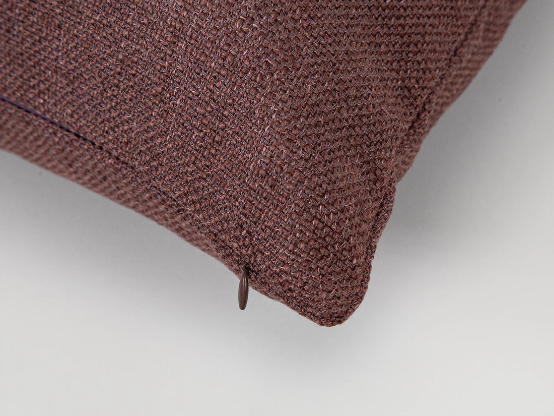 Mauve Linen Pillow Cover