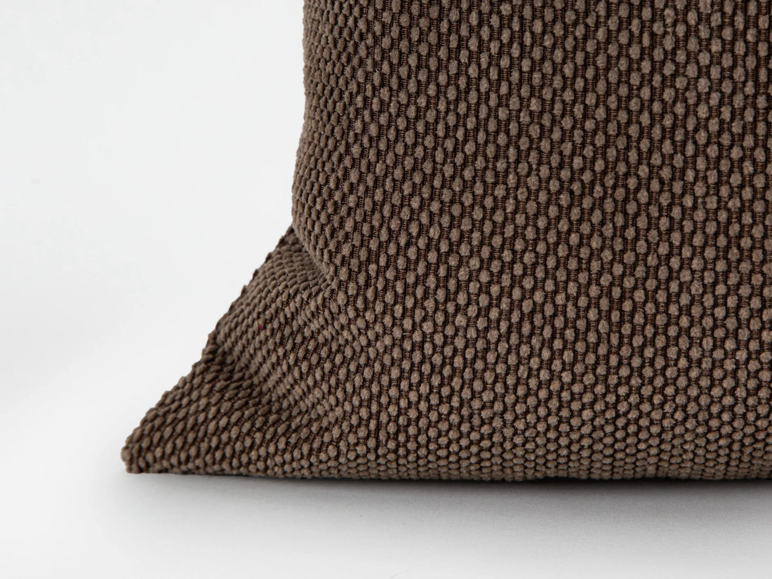 Mocha Spotted Texture Pillow Cover