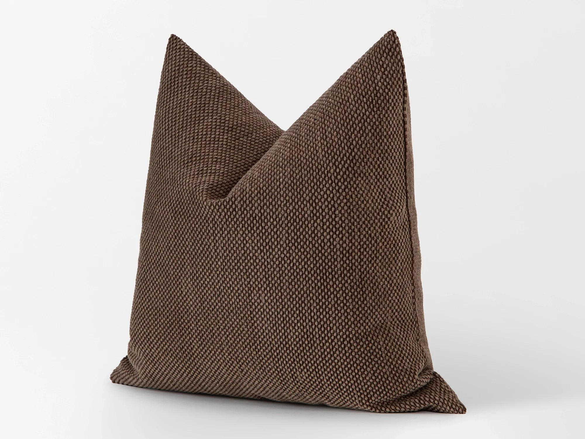 Mocha Spotted Texture Pillow Cover