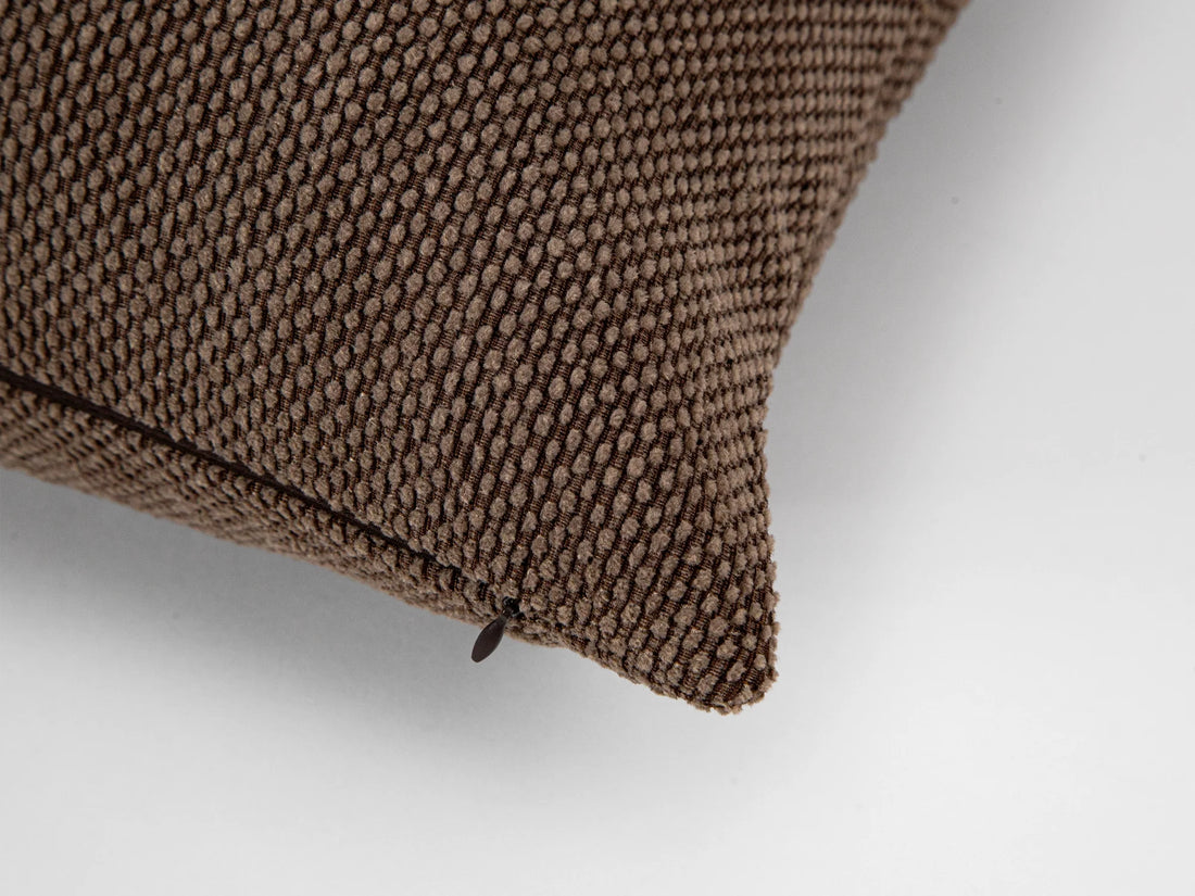 Mocha Spotted Texture Pillow Cover