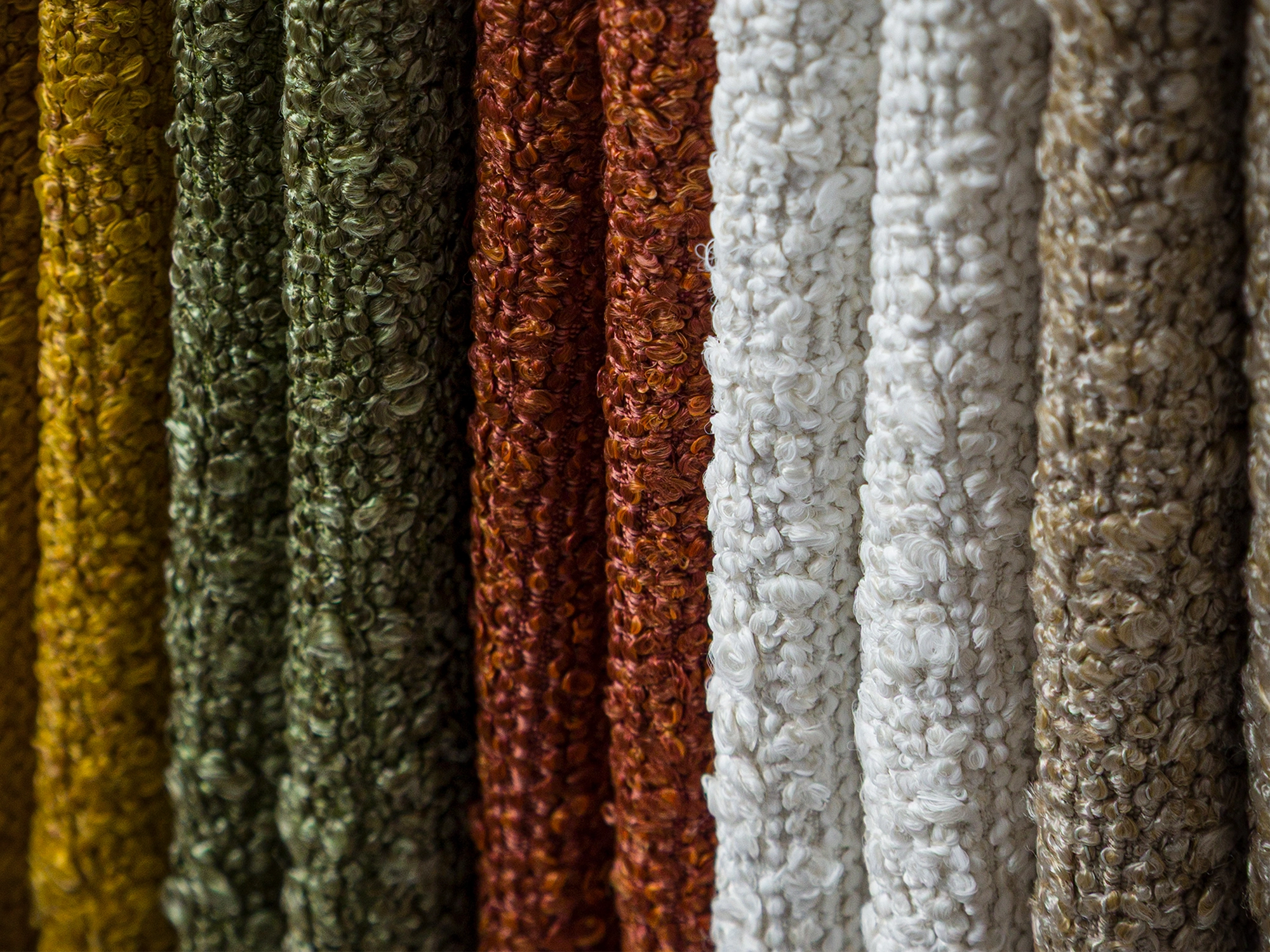 Boucle Textured Upholstery Fabrics - 13 Color Options | Monarch