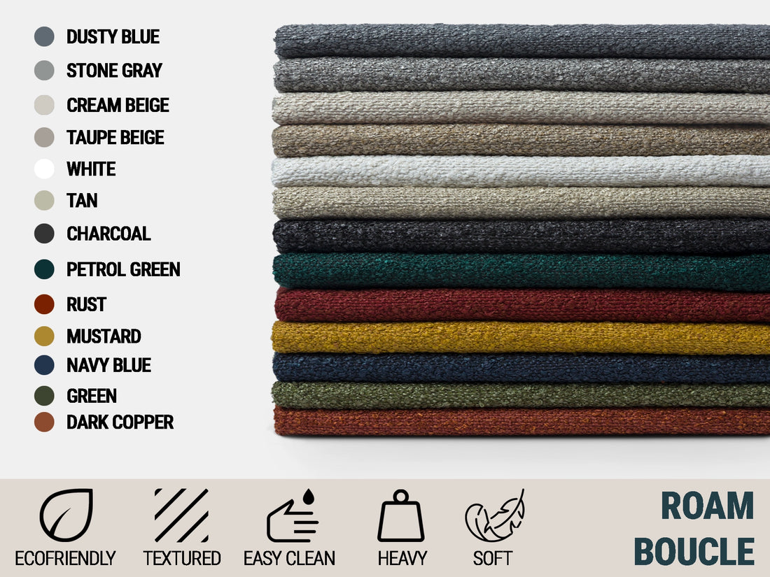 Boucle Textured Upholstery Fabrics - 13 Color Options | Monarch