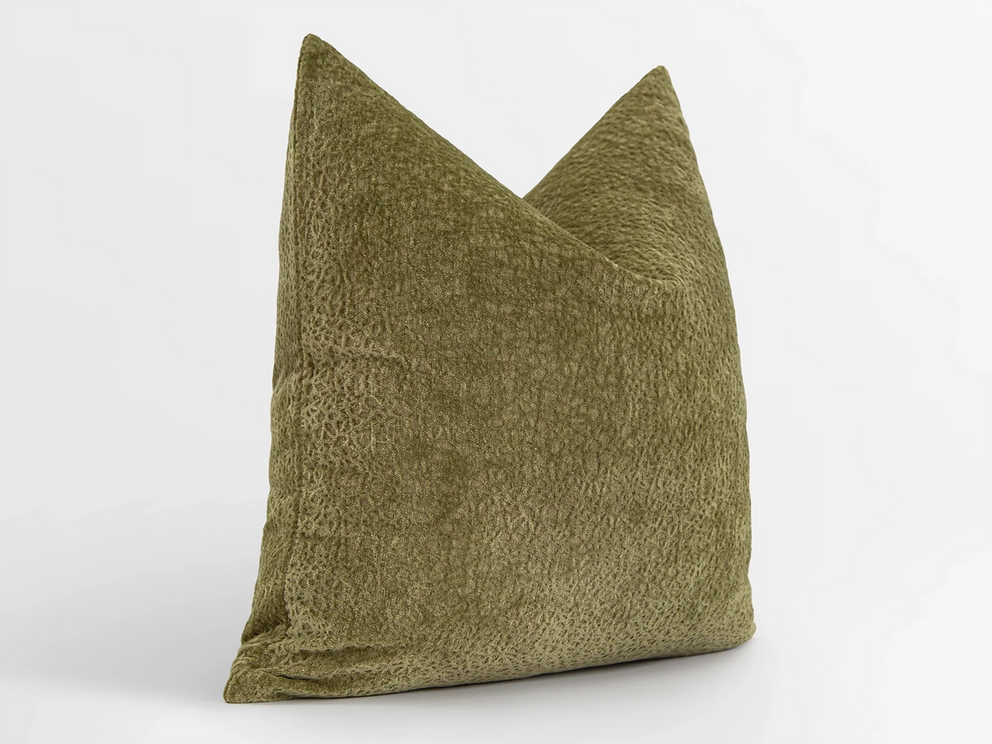 Moss Green Throw Pillow Cover