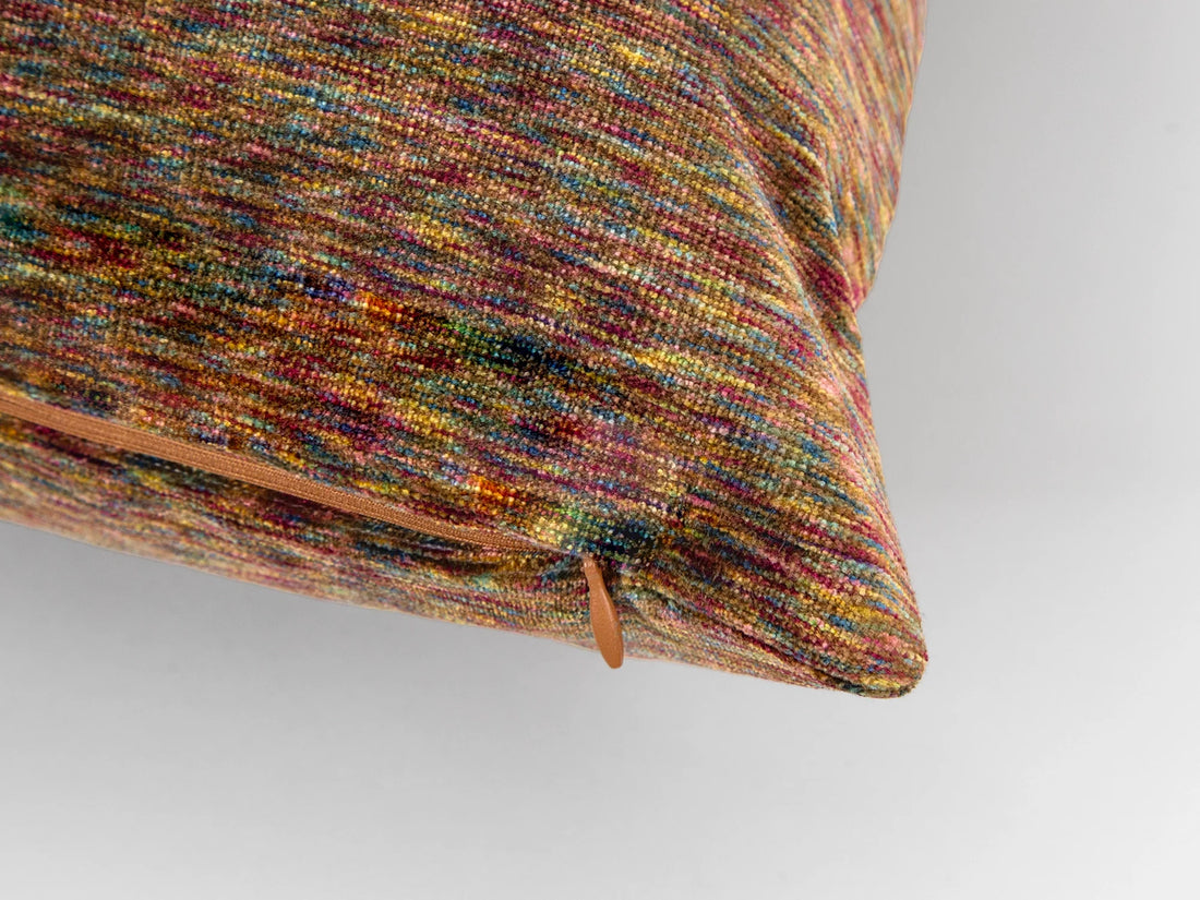 Multicolor Velvet Throw Pillow Cover