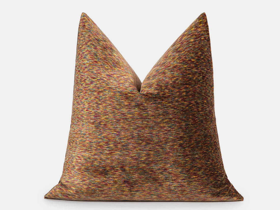 Multicolor Velvet Throw Pillow Cover