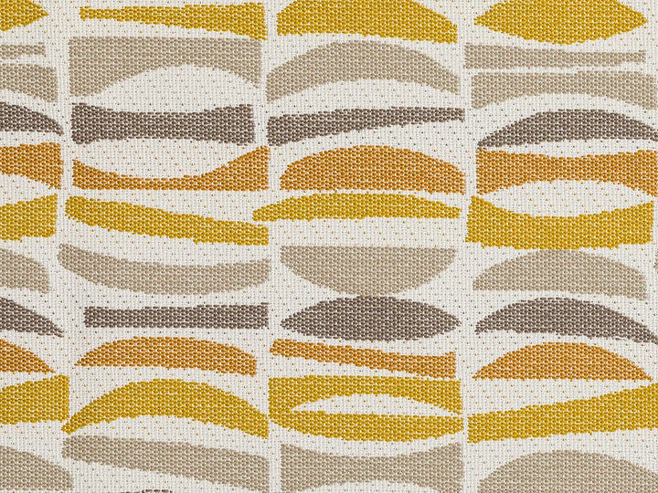 Mustard Geometric Upholstery Fabric - Outdoor & Indoor
