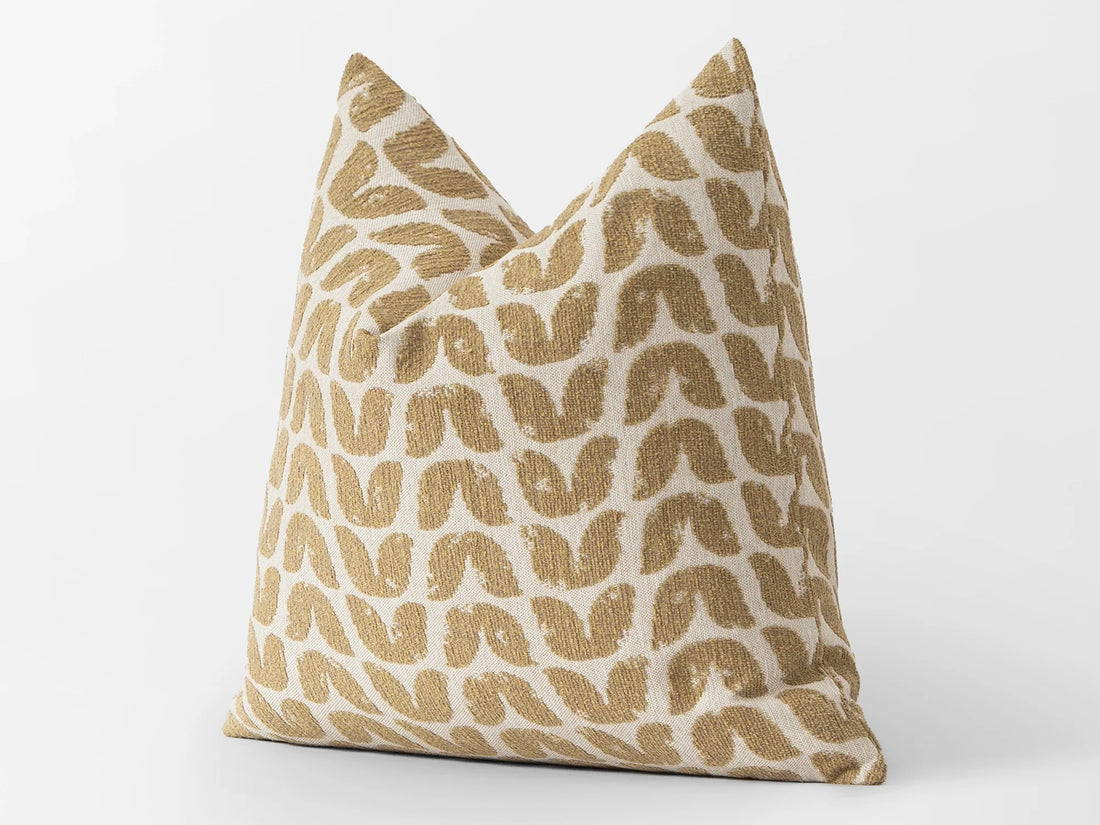 Dusty Mustard Floral Pillow Cover