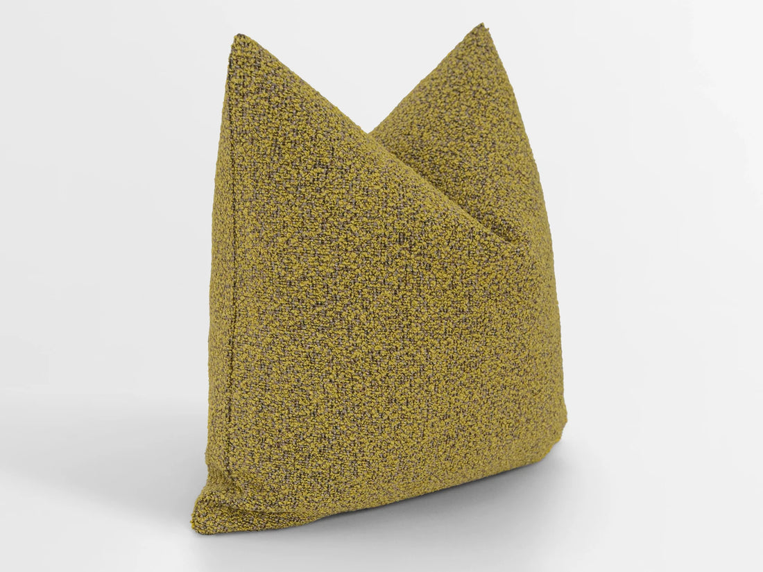 Mustard Boucle Pillow Cover