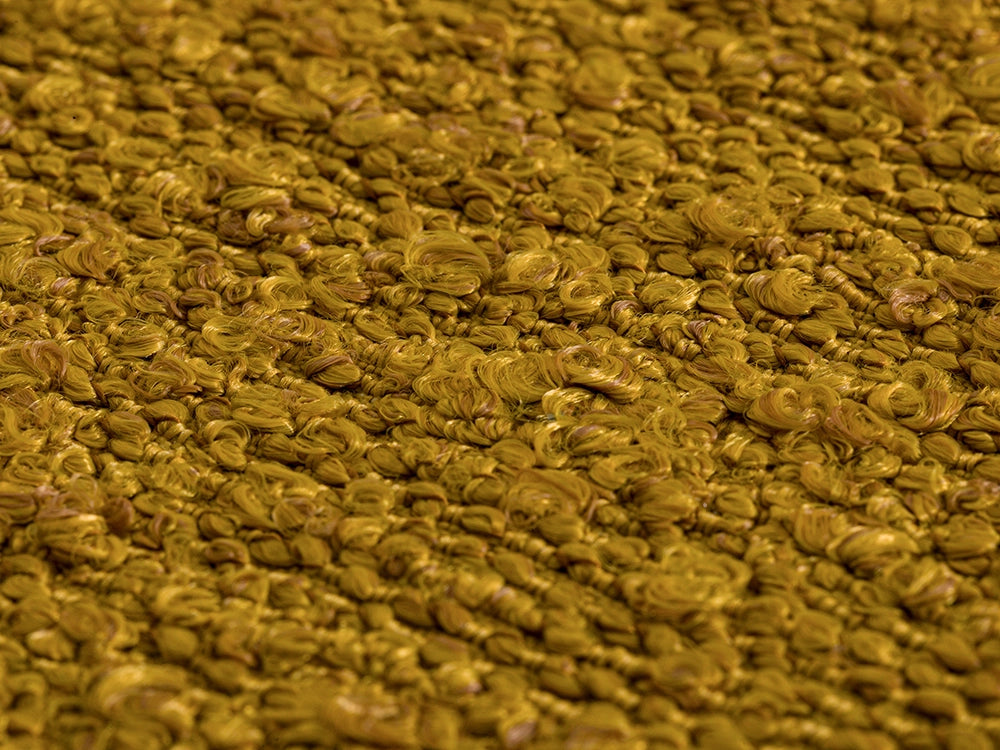 Mustard Boucle Upholstery Fabric - Textured & Cozy
