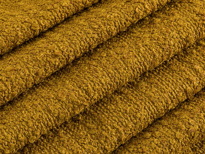 Mustard Boucle Upholstery Fabric - Textured & Cozy