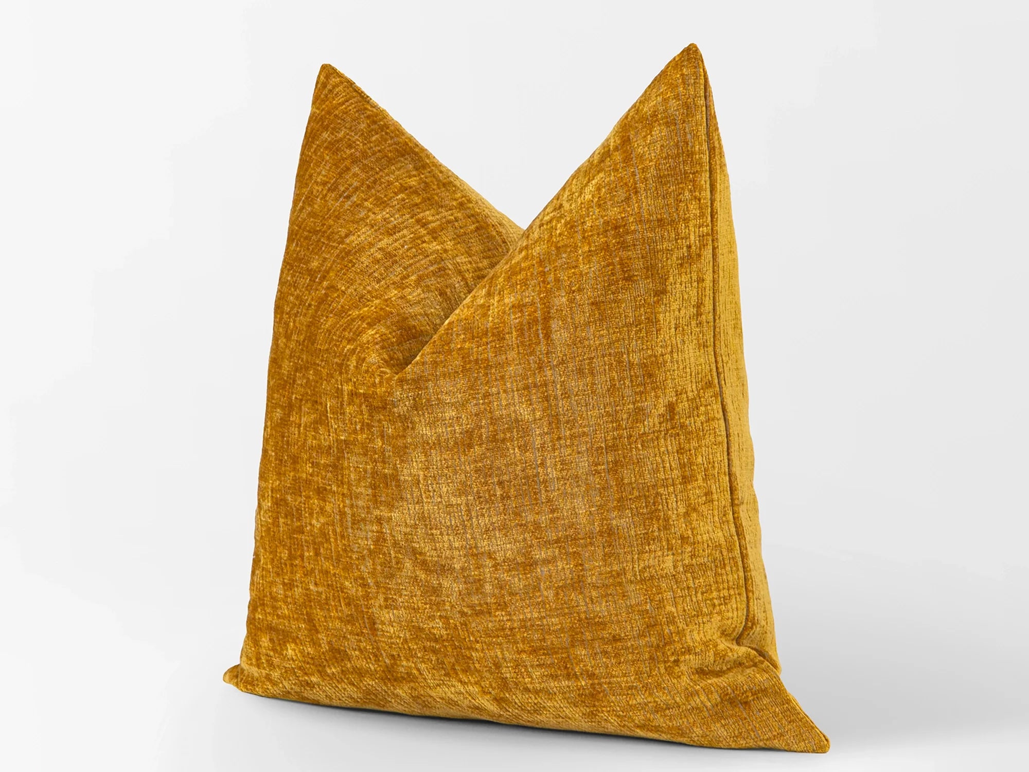 Mustard Gold Textured Pillow Cover