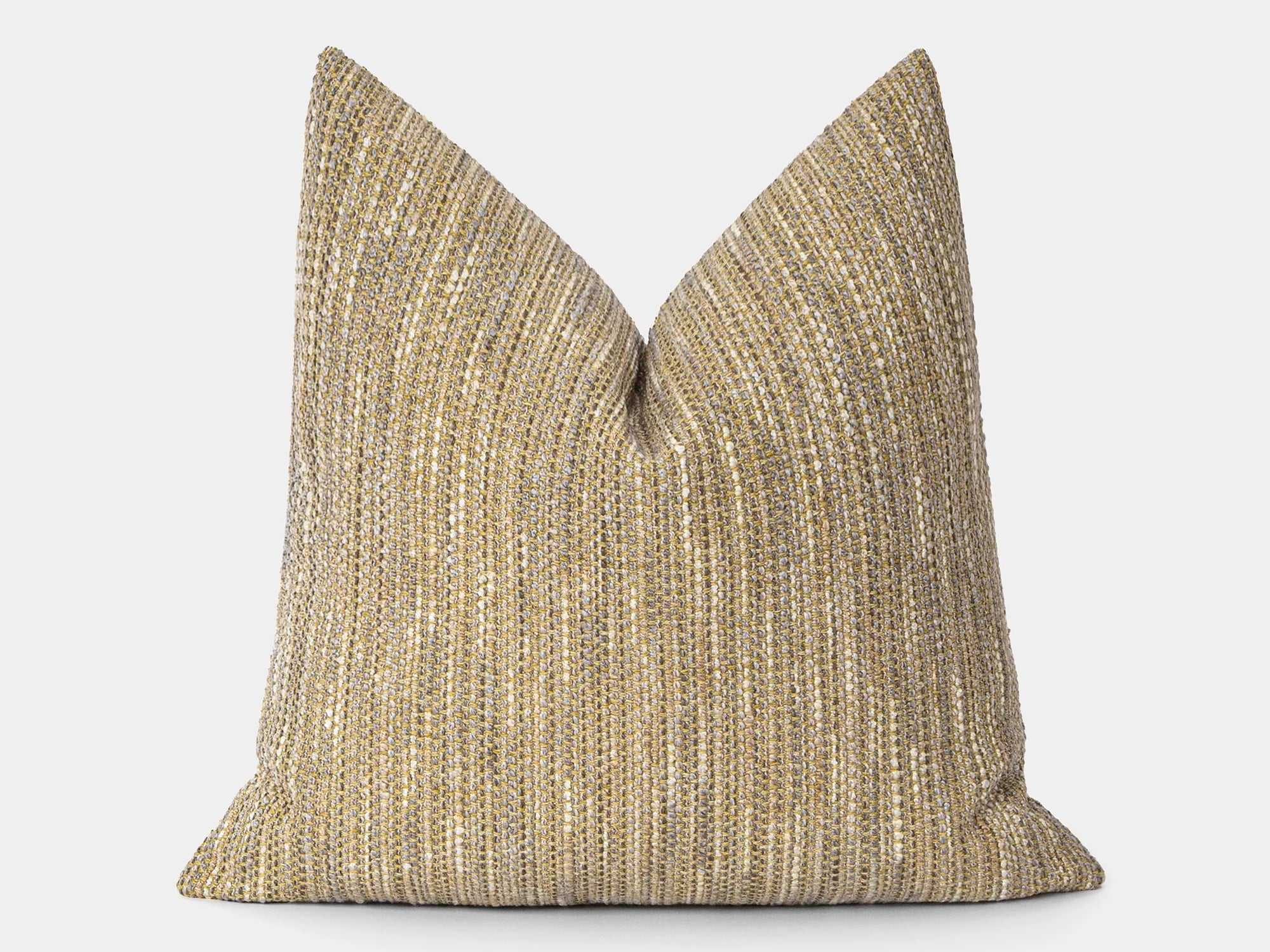 Dusty Yellow Boho Textured Pillow Cover