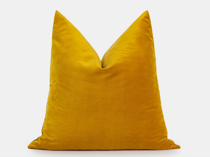 Mustard Velvet Pillow Cover