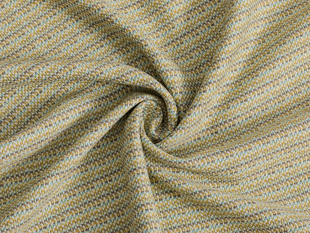 Mustard Outdoor Upholstery Fabrics - Linen Look & Woven